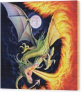 Dragon Fire Wood Print