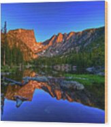 Dream Lake Sunrise Rocky Mountain Natl Park Wood Print