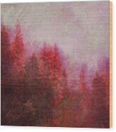 Dreamy Autumn Forest Wood Print