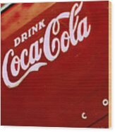 Drink Coke Wood Print