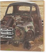Drought And '51 Studebaker Wood Print