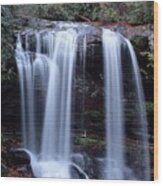 Dry Falls In Late Fall Wood Print