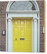 Dublin Door X Wood Print