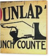 Dunlap's Lunch Counter Wood Print