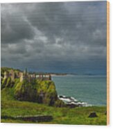 Dunluce Castle In Northern Ireland Wood Print