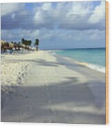 Eagle Beach Aruba Wood Print