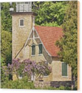 Eagle Bluff Lighthouse Wood Print
