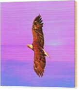 Eagle Series Painterly Wood Print