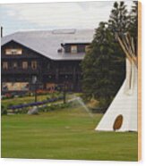 Glacier Park Lodge - Main Building Wood Print