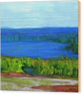 East Grand Lake Maine Wood Print