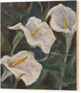 Easter Lillies Wood Print