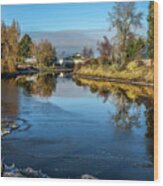 Edison Canal Wood Print