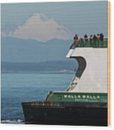 Edmonds Ferry Rides Wood Print