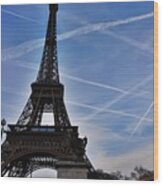 Eiffel Tower From Pont D'iena Wood Print