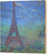 Eiffel Tower Wood Print