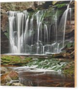 Elakala Falls In West Virginia Wood Print