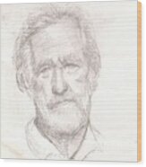 Elderly Man Wood Print