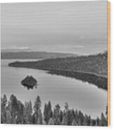 Emerald Bay Lake Tahoe Wood Print