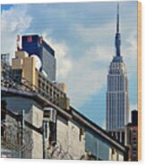 Empire State Building - A Different View Wood Print