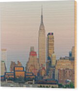Empire State Building And Skyline I Wood Print