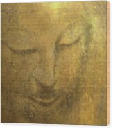 Enlightened Buddha Face Wood Print
