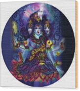 Enlightened Shiva Wood Print