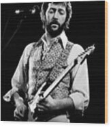 Eric Clapton 1977 Wood Print
