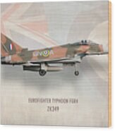 Eurofighter Typhoon Fgr4 Zk349 Wood Print