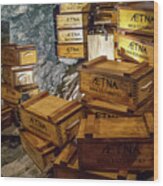 Explosives At Consolidated Gold Mine Dahlonega Georgia Wood Print