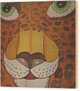 Eye Of The Jaguar Wood Print