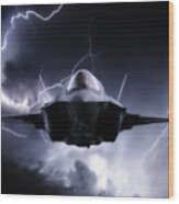 F-35 Next Gen Lightning Wood Print