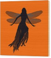 Fairy Silhouette Wood Print