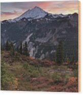 Fall At Mount Baker In The North Cascades Wood Print