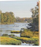 Fall Color On The Maumee River 1630 Wood Print