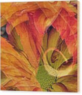 Fall Floral Composite Wood Print