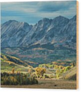 Fall In Gunnison County Wood Print