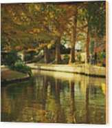 Fall In San Antonio Wood Print