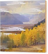 Fall In The Rockies Wood Print