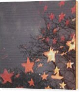 Falling Stars And I Wish.... Wood Print