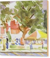 Farmers Market Ironton Missouri Wood Print