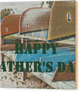 Father's Day Card Wood Print