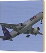 Fedex 757 Wood Print