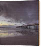 Fernandina Beach Pier Wood Print