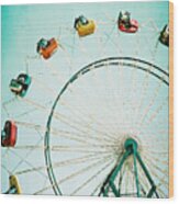 Ferris Wheel 2 Wood Print