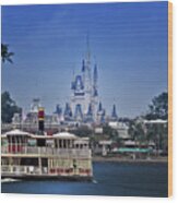 Ferry Boat Magic Kingdom Walt Disney World Mp Wood Print