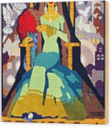 Festival In Seville, Spain, Vintage Travel Poster Wood Print
