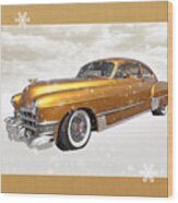 Festive Cadillac Sedanette Wood Print