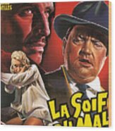 Film Noir Poster  Touch Of Evil Wood Print