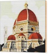 Firenze Travel Poster 1930 Wood Print