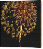 Fireworks 10 Wood Print